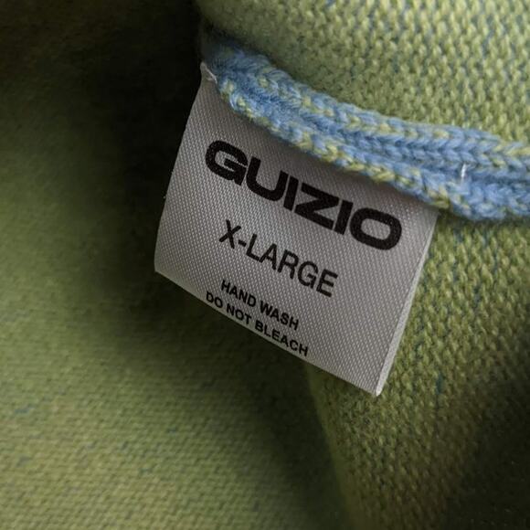 NWT Danielle Guizio Blue Lime Scoop Neck Knit Crop Top Size XL - Picture 6 of 10